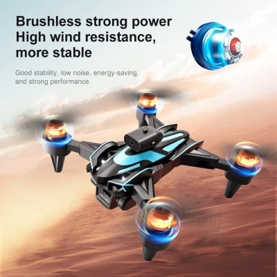 Picture of Drone 4k Profesional HD Camera Obstacle Avoidance Aerial Photography Brushless Motor Foldable Quadcopter(Three 6K Camera)