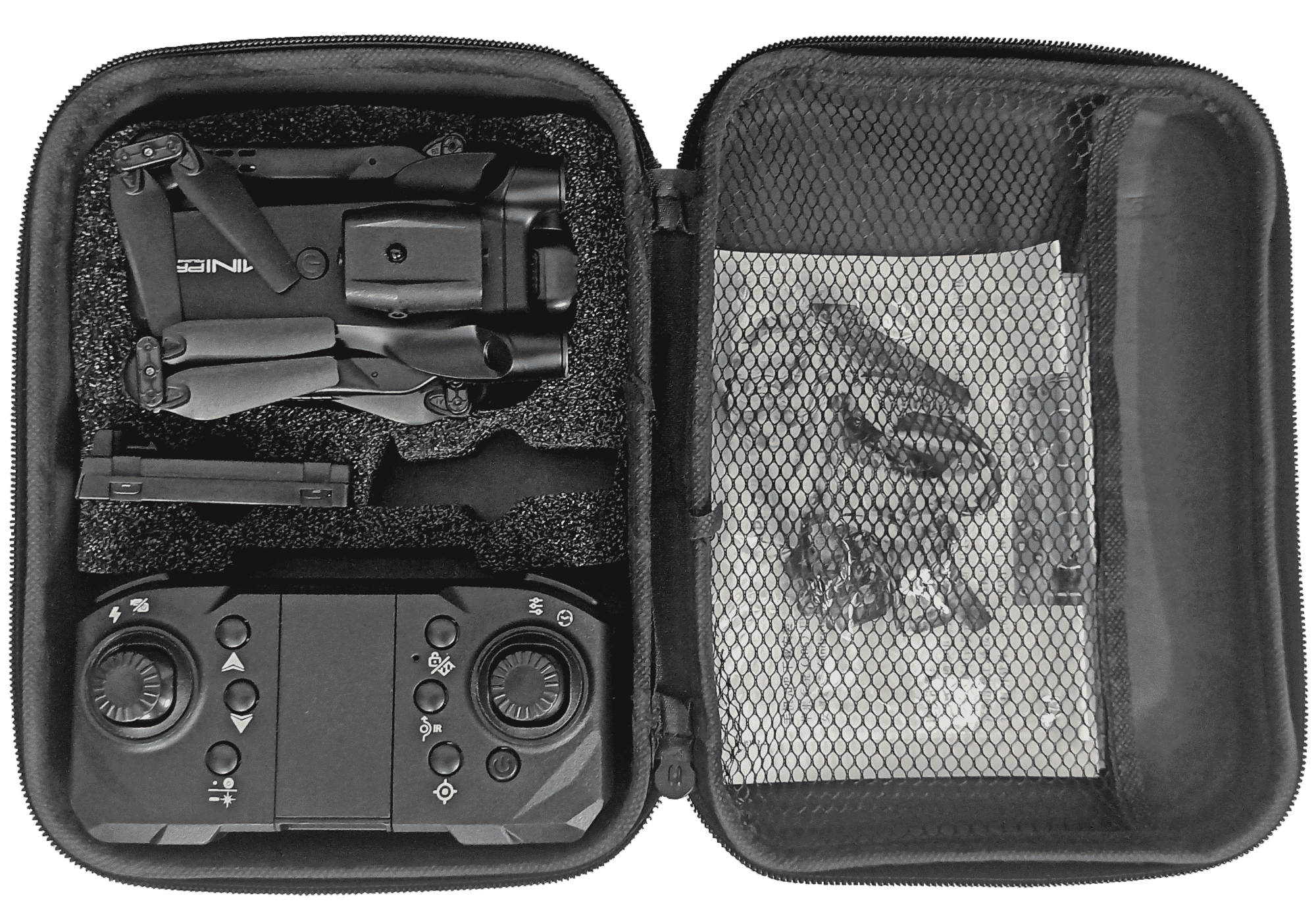 Picture of 4K WIFI FPV Drone Dual Full HD Camera Dual Battery Dual Brush Foldable RC Qudcopter with Headless Mode, Altitude Hold, Storage Bag, Drone Camera, Camera Drone, Mini Drone Camera, Drone Camera