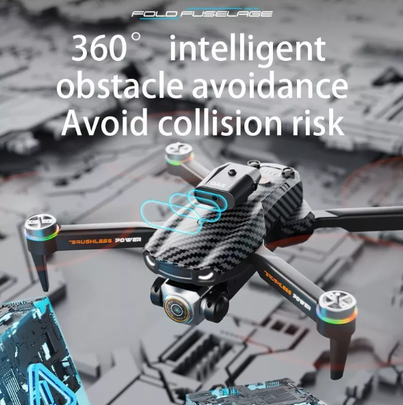 Picture of [Remote Display] 4k Drone Professional Camera Drone  Wifi Fpv Fixed Point Hovering Intelligent 50x Video Drone Altitude Optical Avoidance Drone DH