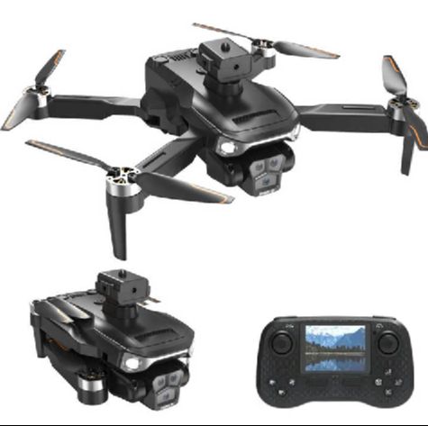 Picture of Drone 4k Dual Camera Professional Brushless Motor Optical Flow Obstacle Avoidance Remote Control Drone Plane with Remote Display