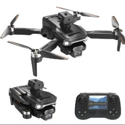 Picture of Drone 4k Dual Camera Professional Brushless Motor Optical Flow Obstacle Avoidance Remote Control Drone Plane with Remote Display