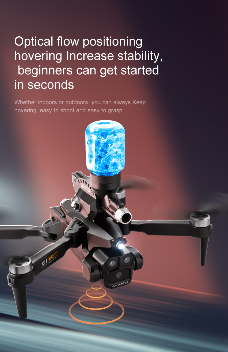 Picture of Drone with Water Bombs - Professional Aerial Photography Aircraft 8K Three Camera Obstacle Avoidance Foldable Quadcopter