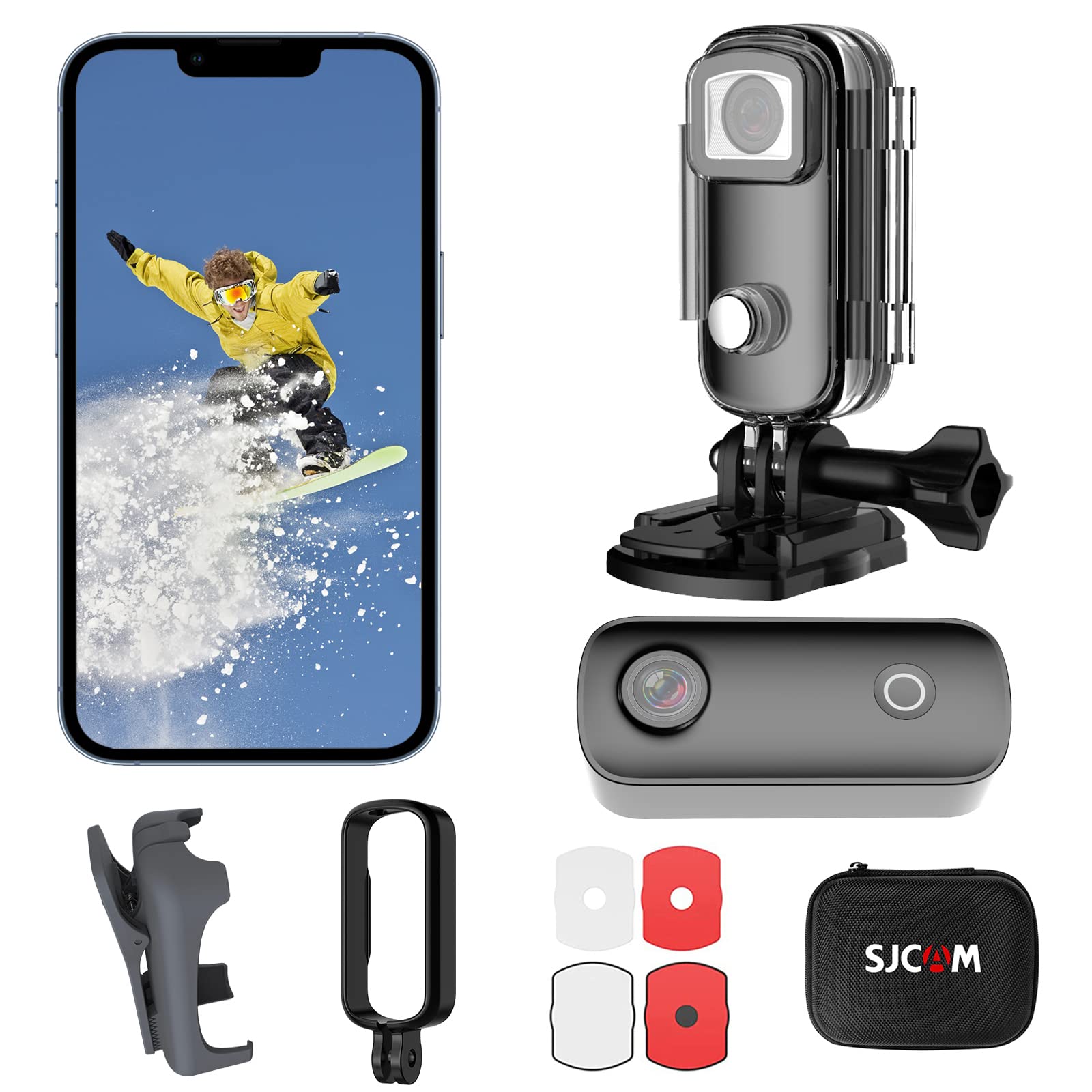 Picture of SJCAM C100+ WiFi Action Camera for Short Videos for apps like Insta-gram and Tik-Tok