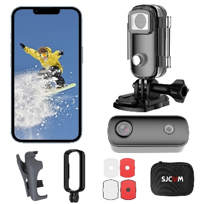 Picture of SJCAM C100+ WiFi Action Camera for Short Videos for apps like Insta-gram and Tik-Tok