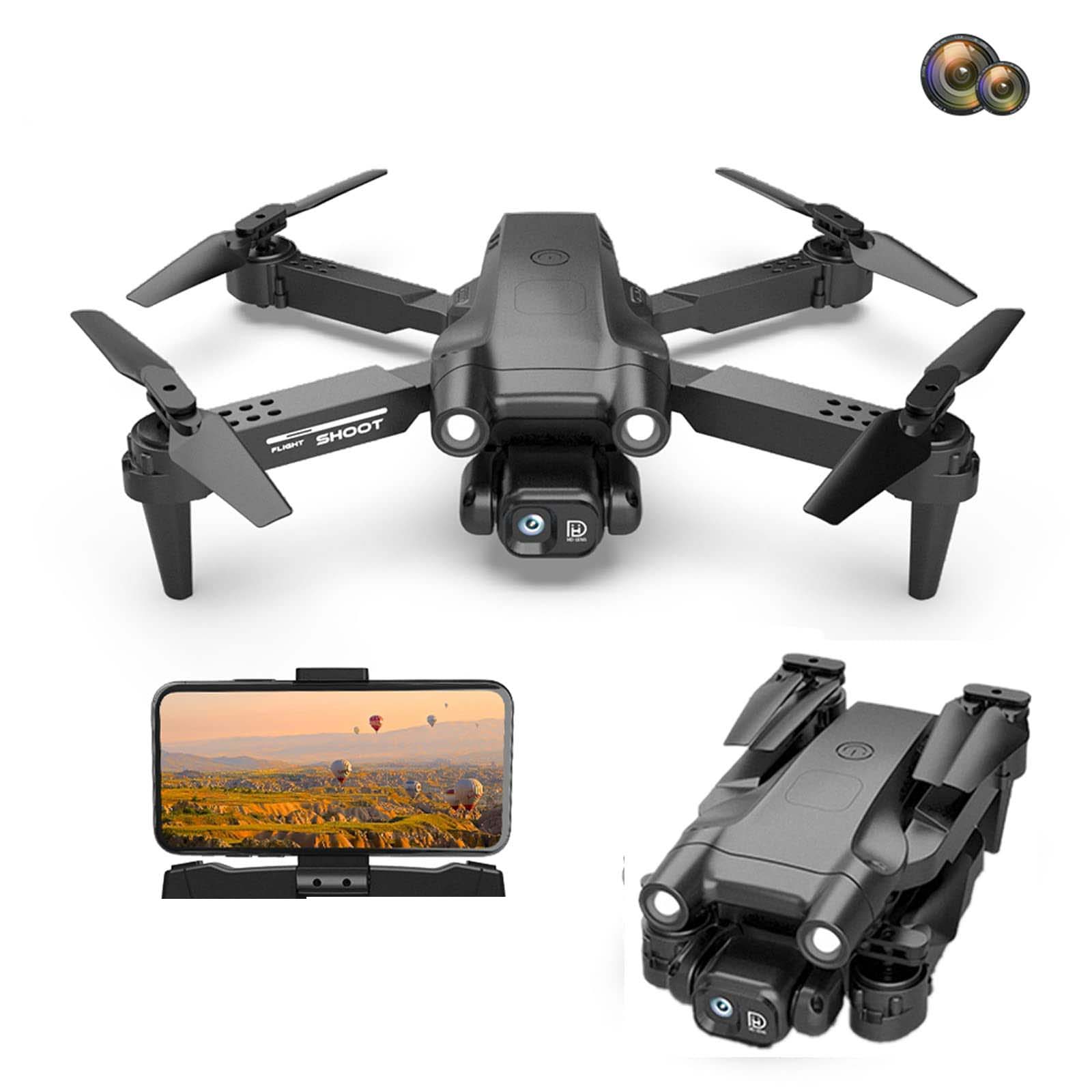 Picture of 2025 Brushless Motor Drone 4K Wide Angle Dual Camera Foldable Helicopter WIFI FPV Altitude Hold RC Quadcopter Dual Battery DH