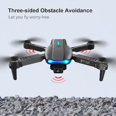 Picture of Four Sided Optical Flow Obstacle Avoidance WIFI Remote Control Helicopter 4K Dual Camera Drone Apps Controlled
