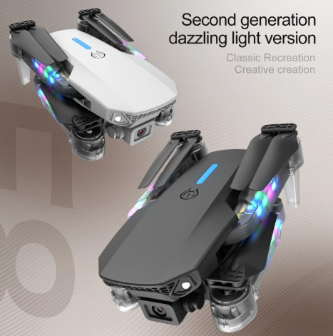 Picture of 2025 4K RC Drone Professional Colorful Light with 1080P Wide Angle HD Camera WIFI FPV Quadcopter Height Hold DRONE DH