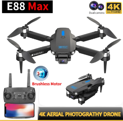 Picture of E88 Max Tripple Camera Dual Battery Brashless Motor Drone DG