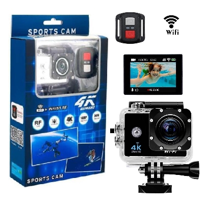 Picture of H9 Ultra 4K 30M Waterproof Sports Action Camera Kit with Built In Wifi & Remote Control