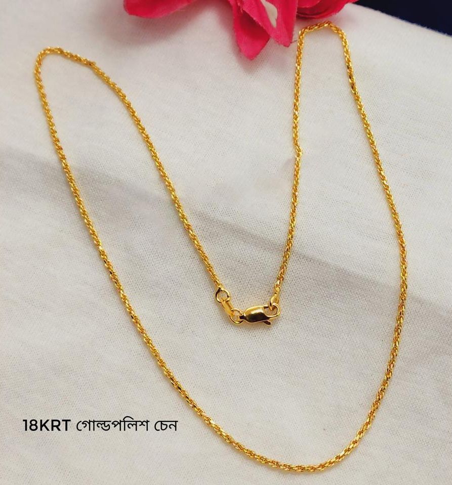 Picture of SRP Jewelry flexible Long Lasting Lightweight Classic Daily Wear Necklace Chain For Girls