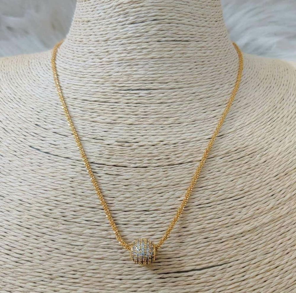 Picture of CM Jewelry Flexible Long Lasting Lightweight Ball Pendant Necklace Chain For Girls