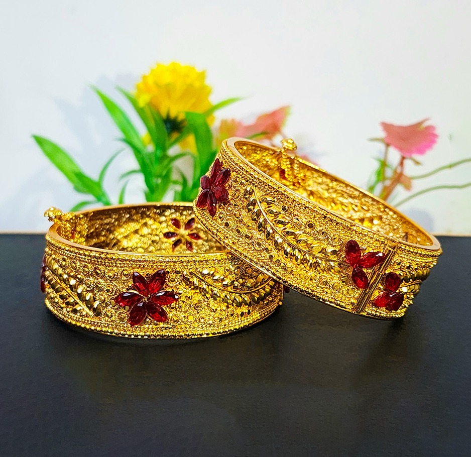 Picture of Dubai Gold Plated Chur / Bracelets For Women Occasion Wedding Party Birthday Celebration