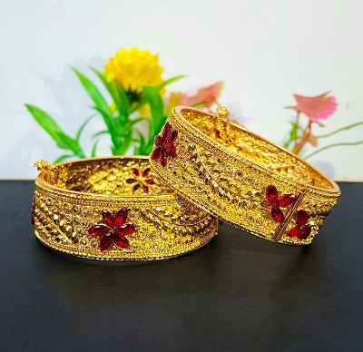 Picture of Dubai Gold Plated Chur / Bracelets For Women Occasion Wedding Party Birthday Celebration