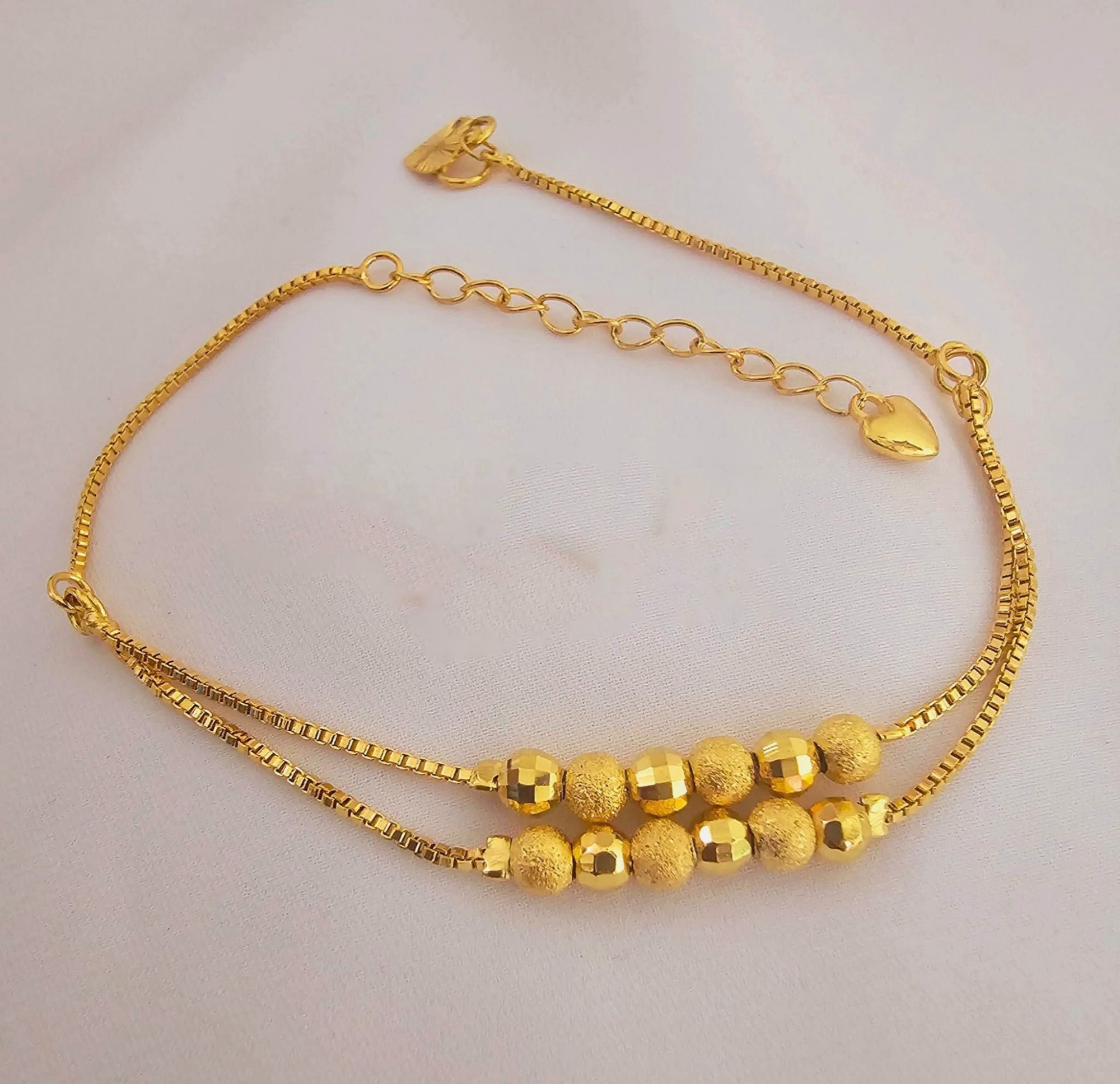 Picture of Charming Design Dubai Gold polish Bracelets For Women Beaded Chain Bracelet Party Accessories for Women