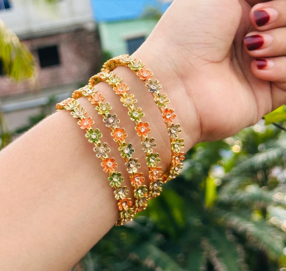 Picture of Premium Quality Traditional Design Bangles 4 Pieces Set For Women Indian Jewelry