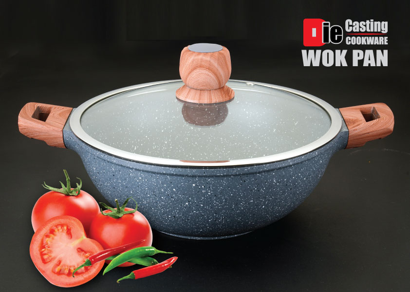 Buy DIE CASTING Wok Pan with lid 24 cm at Best Price In Bangladesh