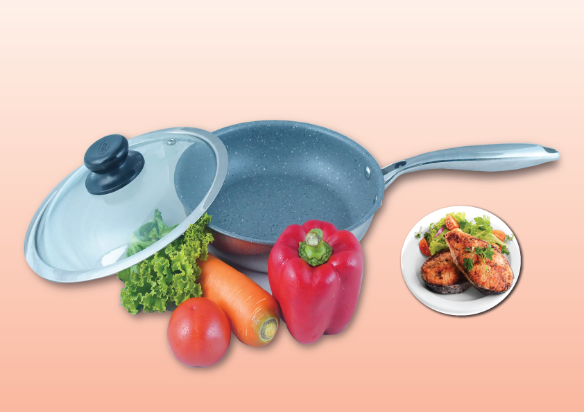 Buy Non Stick Frying pan Glass Lid 26 cm at Best Price In Bangladesh