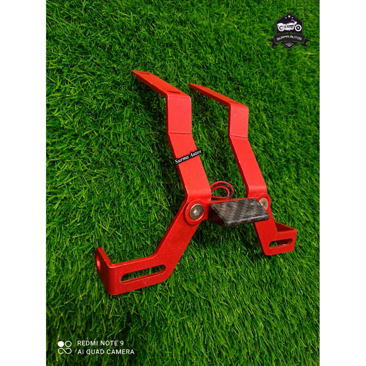 Picture of R15 V3 Number Plate Bracket-Blue Body With Led Lighting System ( Red Color )