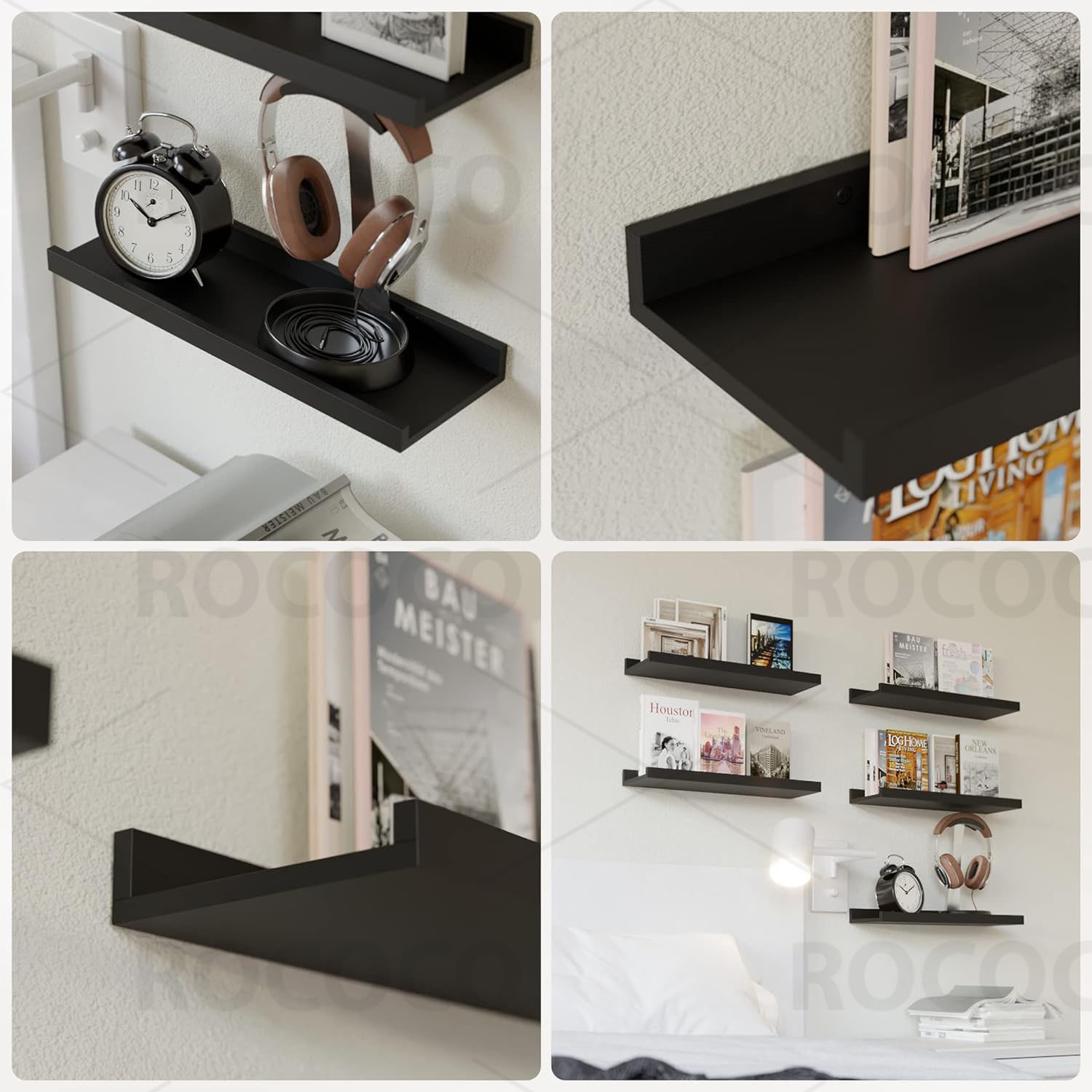 Picture of Karigor BD 3 Pieces Mini Wall Mount hanging Floating Shelf Home Decore Multipurpose Shelves Wall Decoration Items