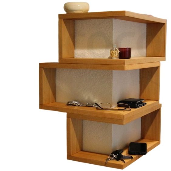 Picture of Karigor BD 3 Steps Hanging corner self Storage Rack Men's Shelf Personal Organizer Shelve Space Saver Home Decor Item