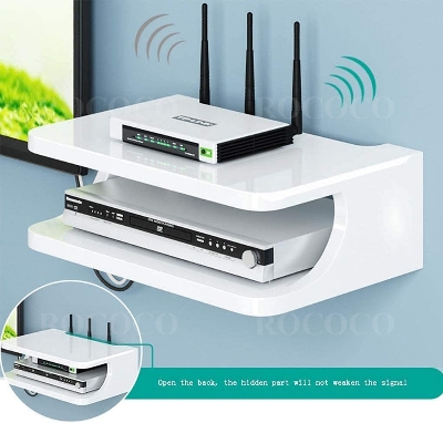 Picture of Karigor BD Simple Design Set top Box Stand WiFi Router Holder Hanger Wall Shelves