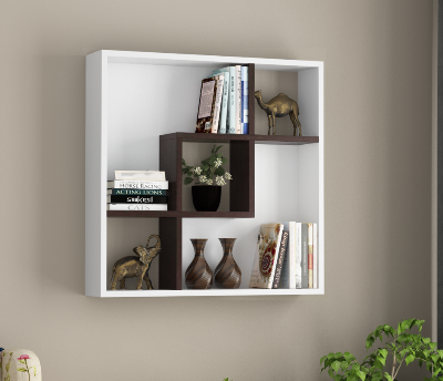 Picture of Karigor BD Dona Wall Shelves White-Walnut Wall Shelf