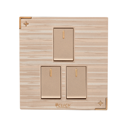 Buy Click Daisy 3 Gang 1 Way Switch, 16A Online at Best Price In Bangladesh