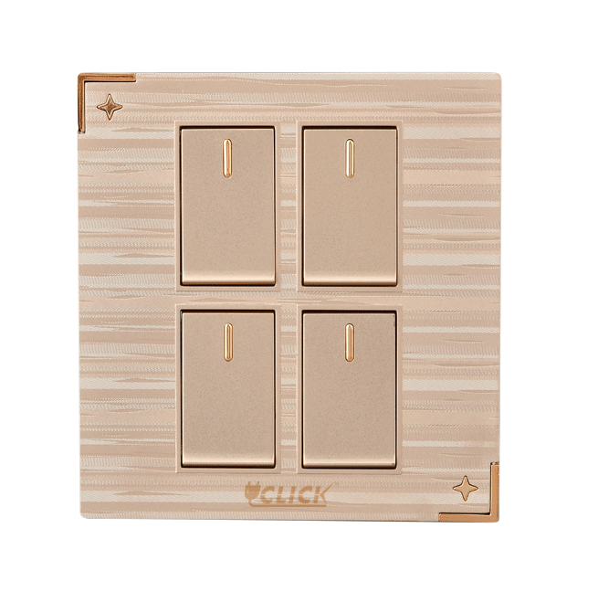Buy Click Daisy 4 Gang 1 Way Switch, 16A  Online at Best Price In Bangladesh