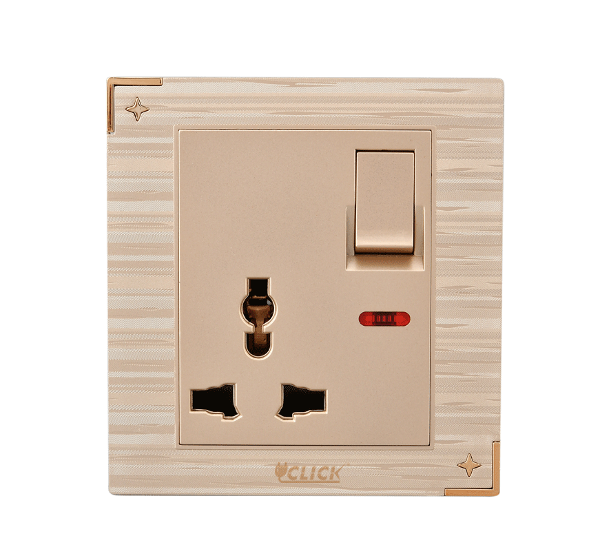 Buy Click Daisy 3 Pin Universal Socket With Switch, 13A  Online at Best Price In Bangladesh
