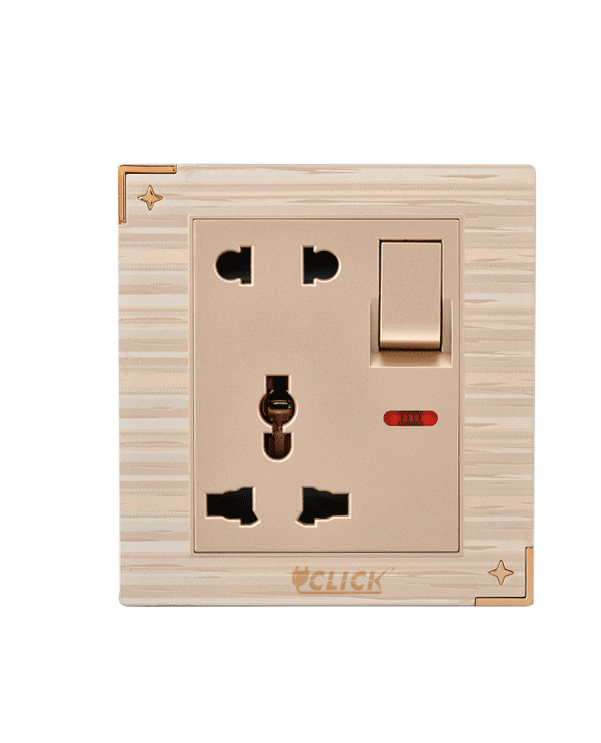 Buy Click Daisy 5 Pin Socket With Switch, 13A  Online at Best Price In Bangladesh