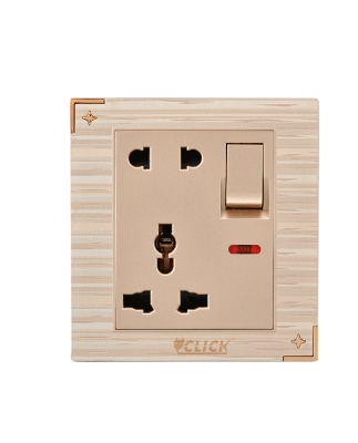 Buy Click Daisy 5 Pin Socket With Switch, 13A  Online at Best Price In Bangladesh