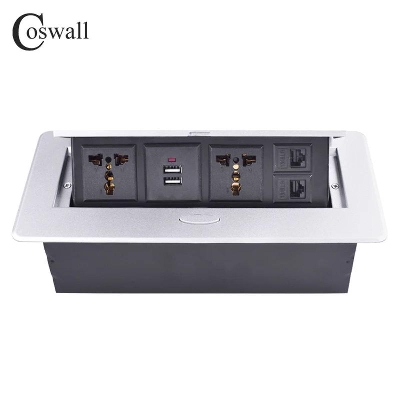 Picture of Zinc Alloy Plate Slow Pop Office Table Outlet/Desktop Table Outlet-MHN