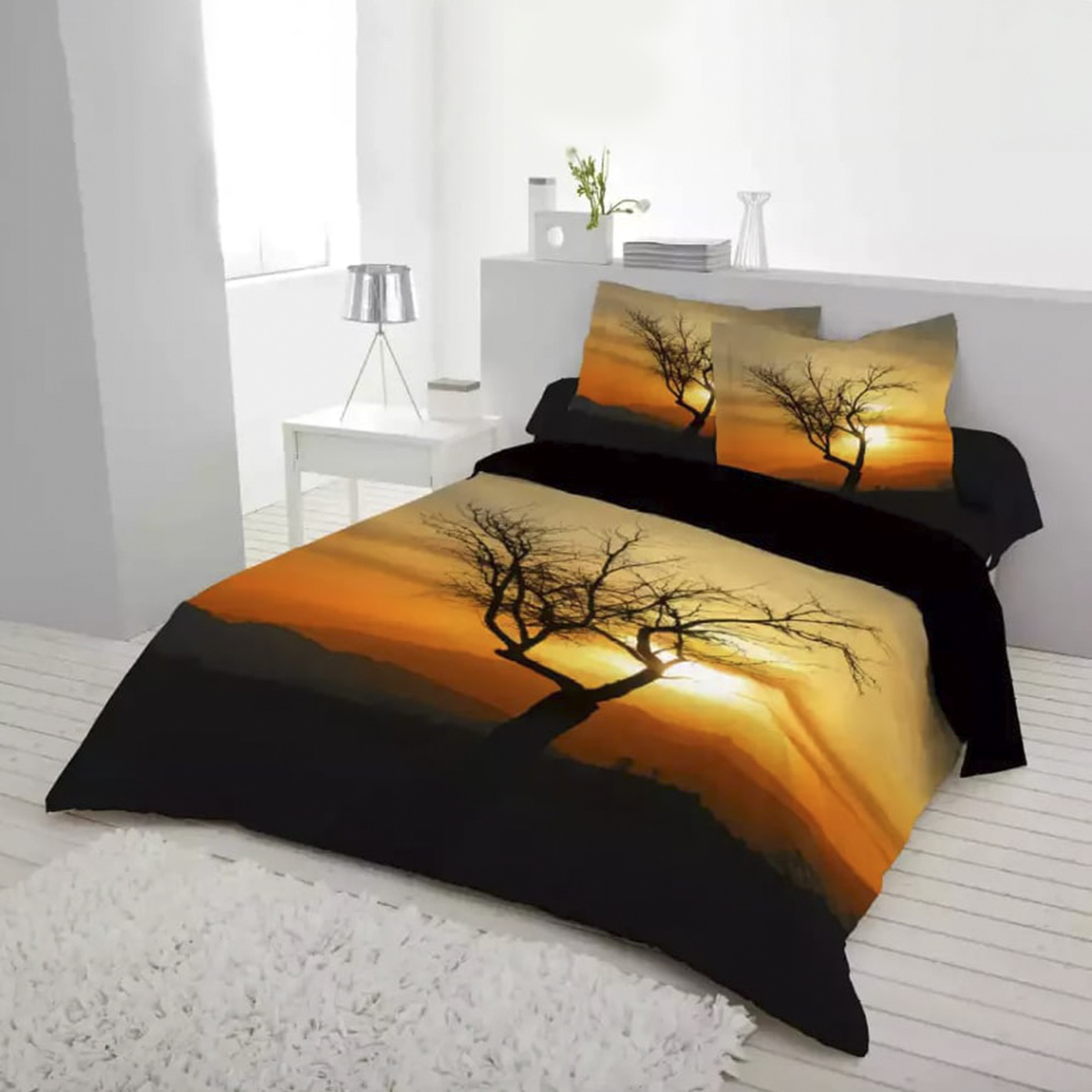 Picture of Pakeza home tex সুতির ফ্যাব্রিক 7.5 ফুট বাই 8.5 ফুট বিভিন্ন রঙের ডাবল সাইজের বিছানার চাদর সাথে দুটি ম্যাচিং বালিশ কভার ফার্মার গোল্ডেন প্লাস-ডাবল একটি বিংানার চাদর এবং দুইটি মাথার বালিসের কভার সেট - bed sheet home tex