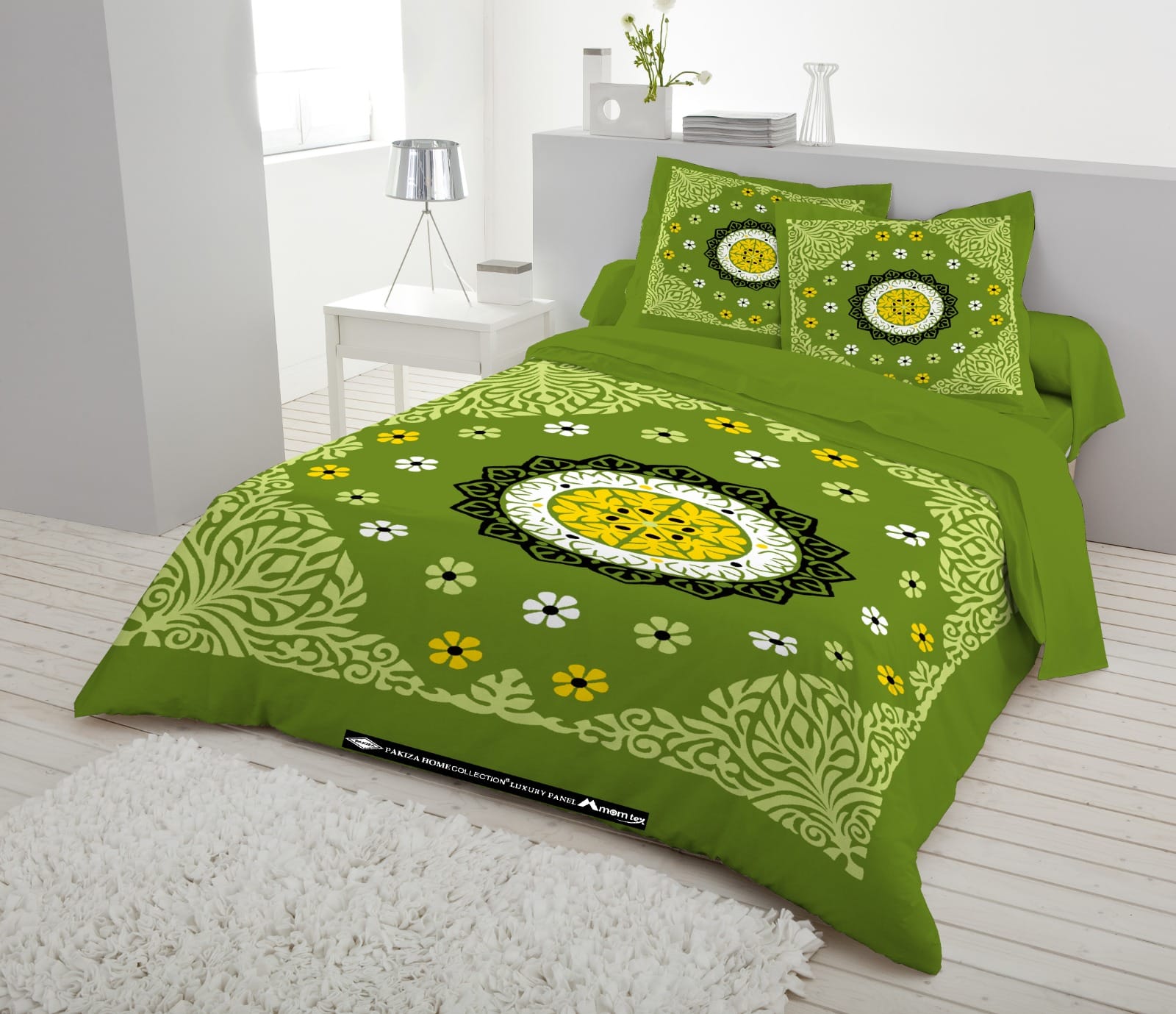 Picture of Cotton 7.5 Feet By 8.5 Feet Double Size Bedsheet With Two  Pillow Covers - Bed Sheet