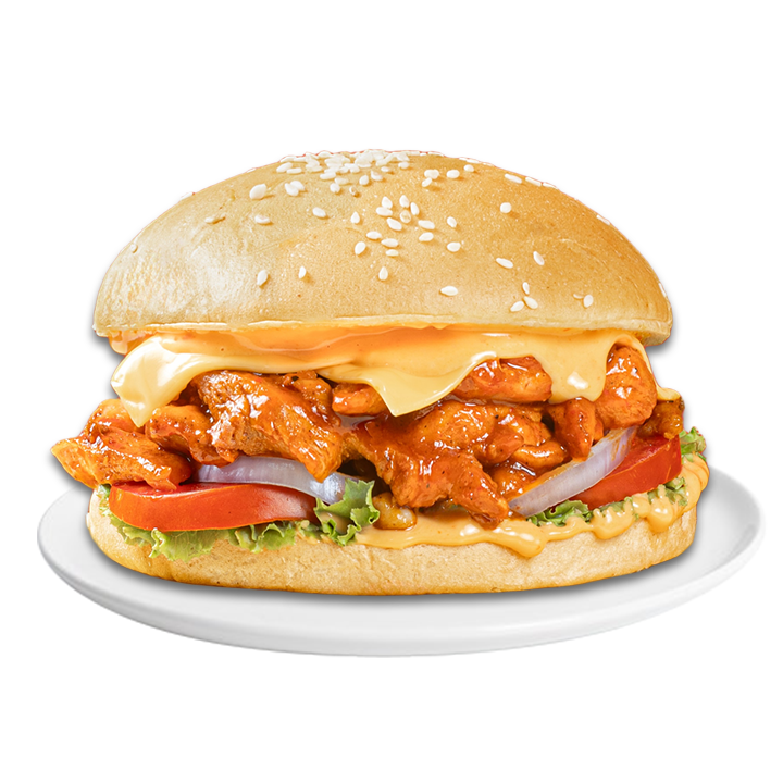 Picture of BBQ Grilled Chicken Burger with Cheese