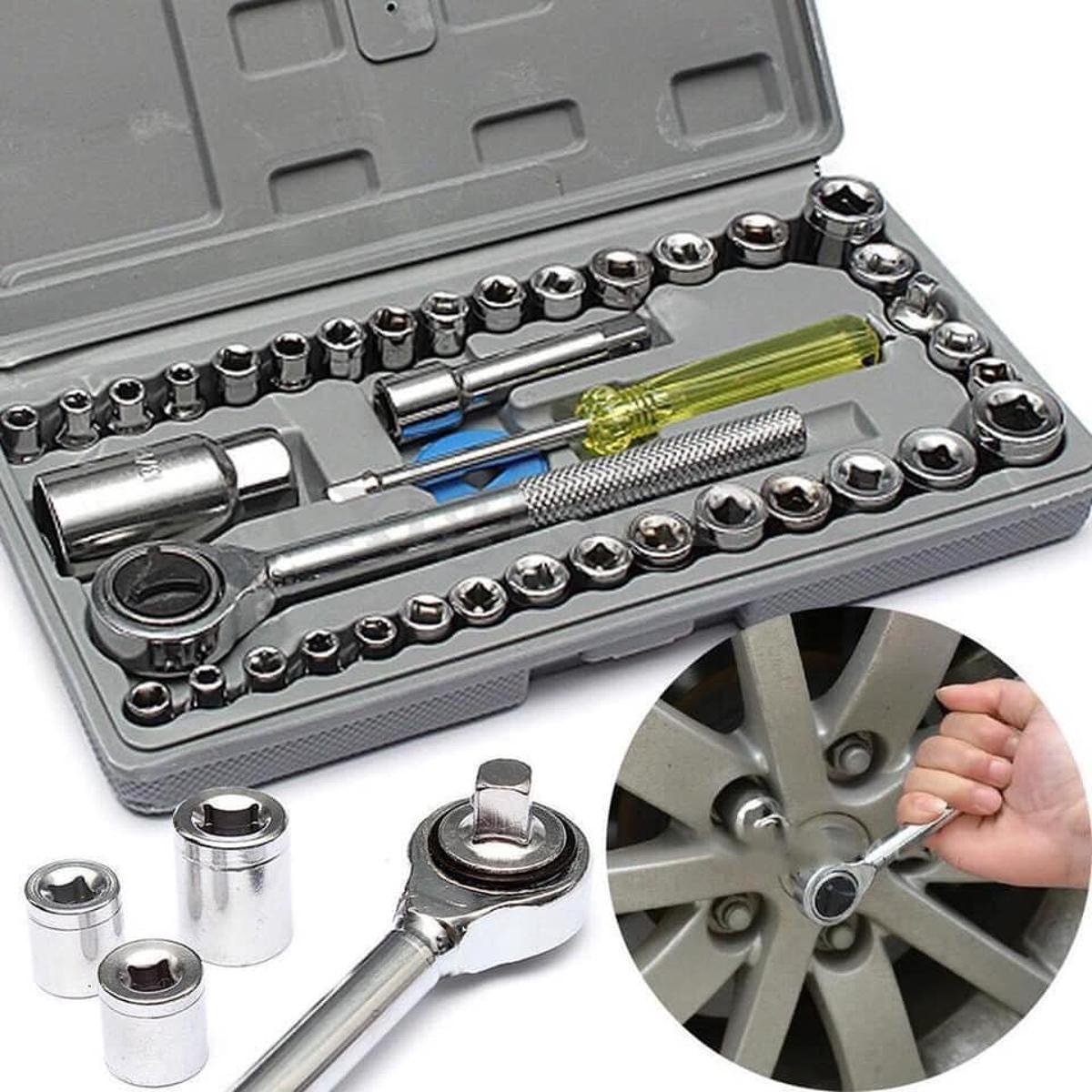 Picture of 40 in 1 Pieces Tool Kit and Screwdriver and Socket Set