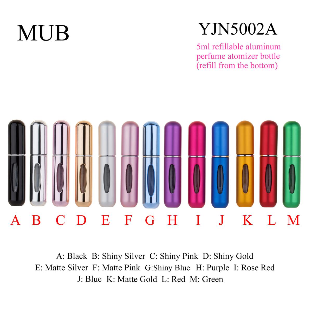 Picture of 5ml Portable Mini Refillable Perfume Bottle  Empty Cosmetic Containers Atomizer Bottle For Travel