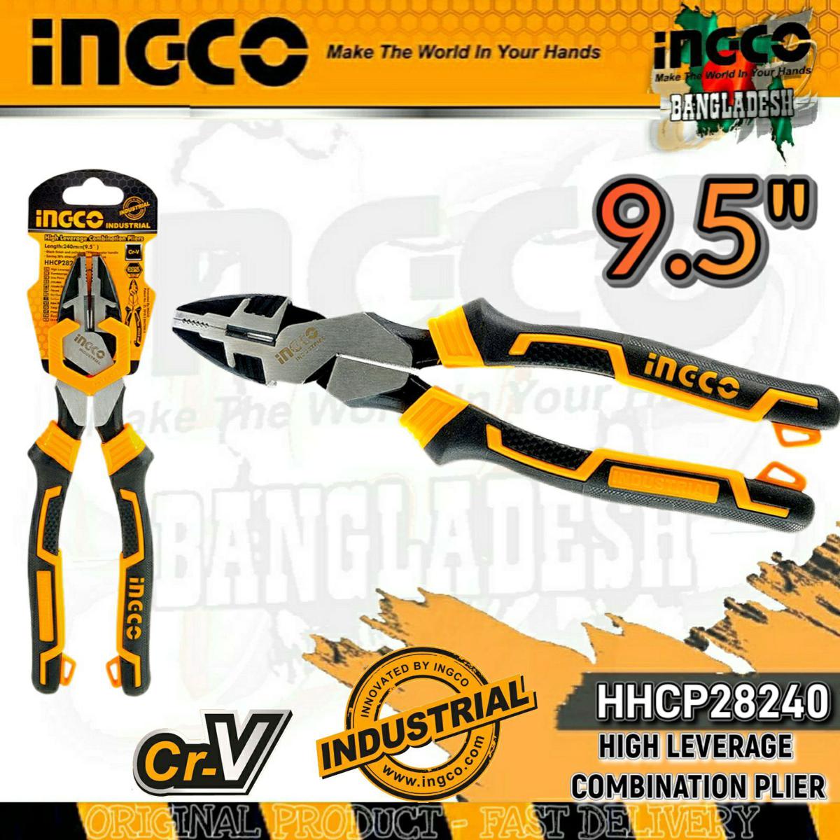 Picture of HIGH LEVERAGE COMBINATION PLIER 9.5" - INGCO HHCP28240