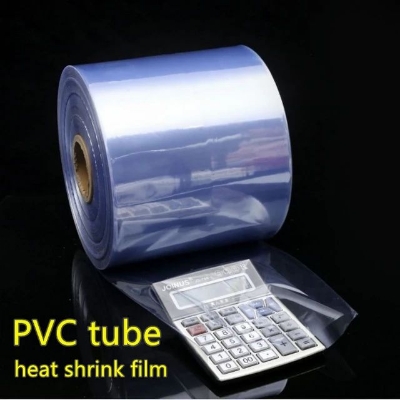 Picture of 1Kg 0.05mm PVC Heat Shrinkable Tubing Transparent Film Plastic PVC Hot Shrink Film Packaging Tube Package Plastic Supplies Sheet