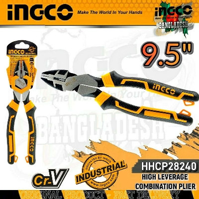 Picture of HIGH LEVERAGE COMBINATION PLIER 9.5" - INGCO HHCP28240