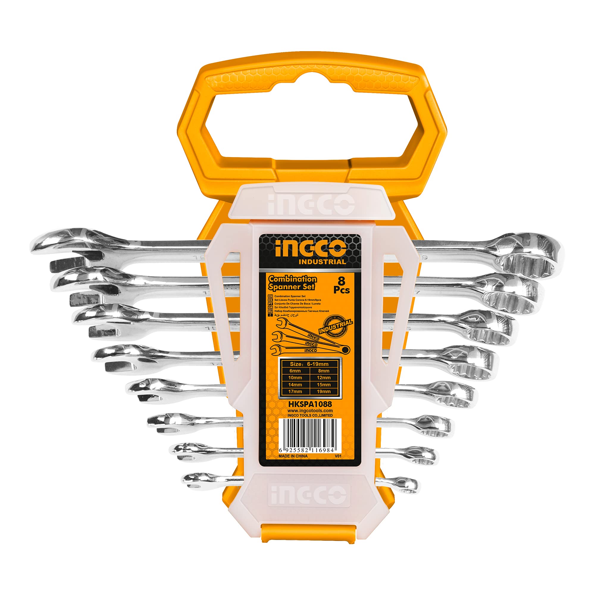 Picture of COMBINATION SPANNER SET -  8 pcs Ingco  HKSPA1088