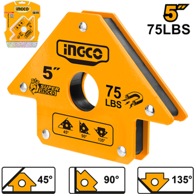 Picture of INGCO 5" inch 75 LBS MAGNETIC WELDING HOLDER
AMWH75051