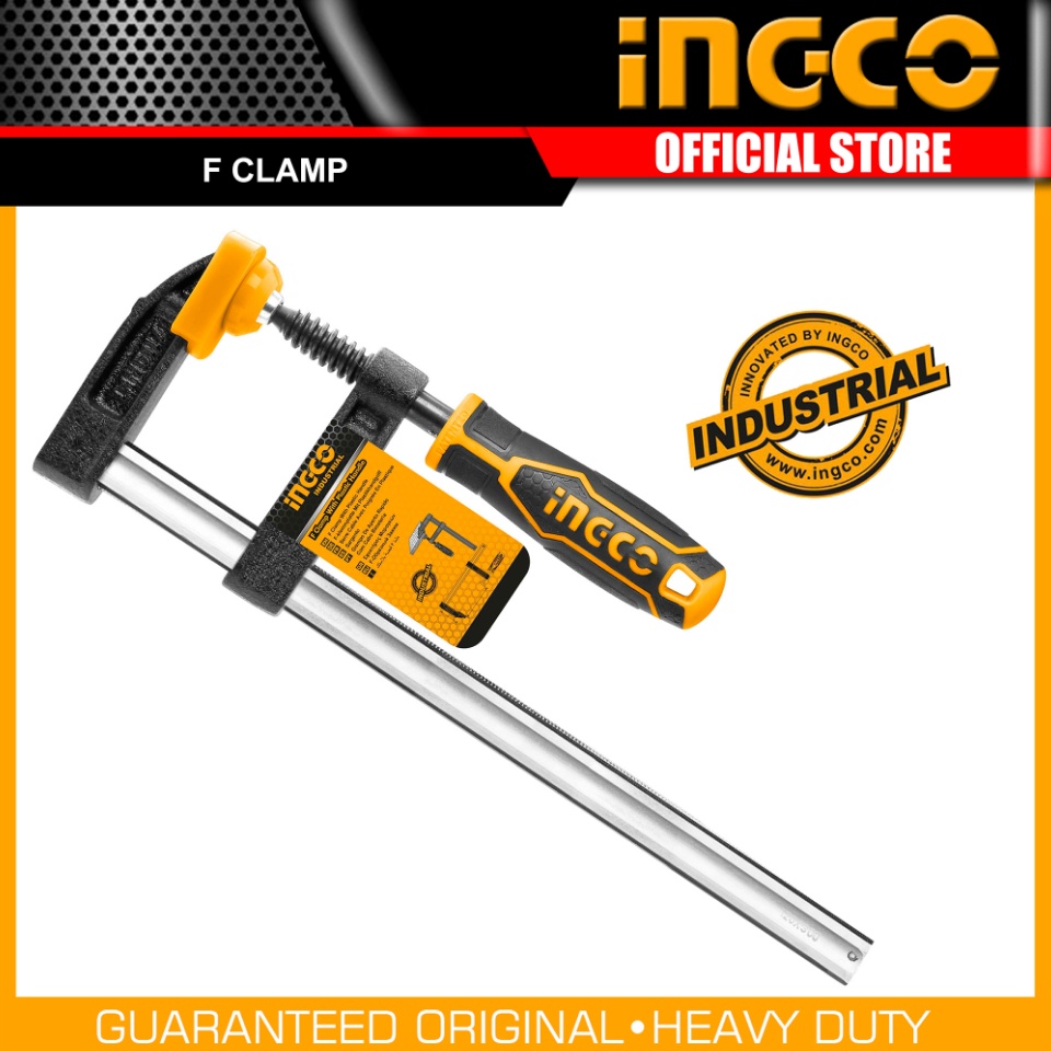 Picture of INGCO F CLAMP with plastic handle
80×300mm / 12" Inch HFC020802