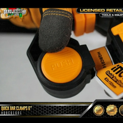 Picture of INGCO QUICK BAR CLAMP 150mm / 6" inch
HQBC01601