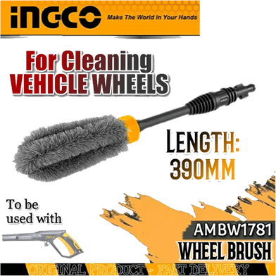 Picture of Car Wheel Cleaning Brush 390mm Ingco Brand AMWB1781