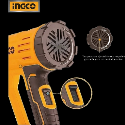 Picture of INGCO 2000W Upgraded Corded Heat Gun with 3 Temperature Levels HG200047