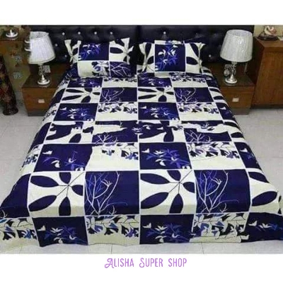 Picture of King size Bed sheet, pure cotton with 2 pillow ( 3 pcs)