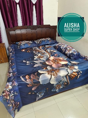 Picture of New premium quality 3d bed sheets with 2 pillow &1side pillow ( from Alisa Super Shop)