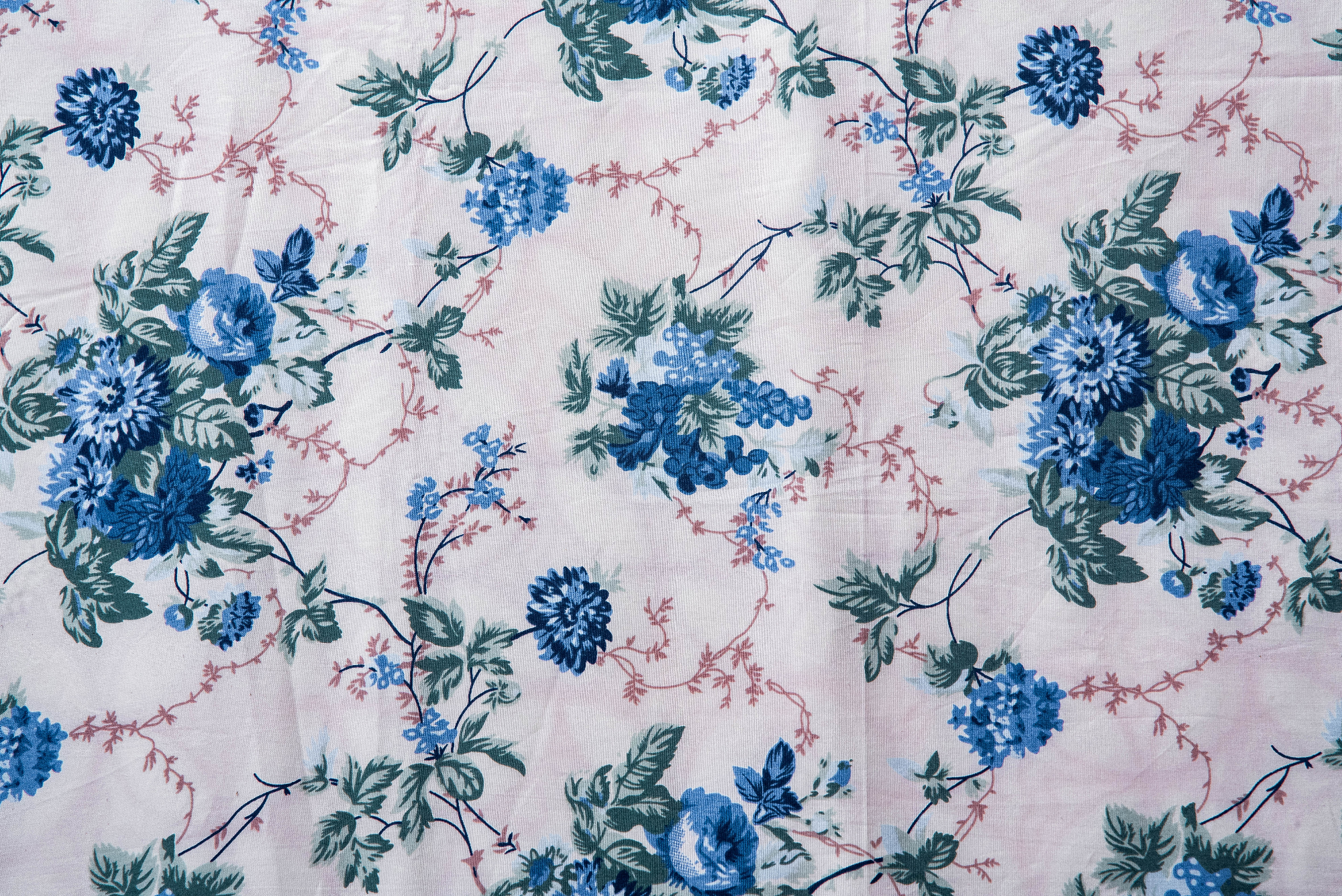 Blue Print Bed Sheet ALLORA BDonline shop bangladeshothoba.com