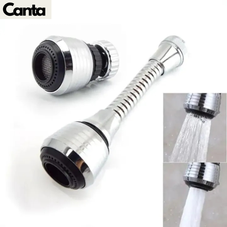 Picture of 360 Degree Adjustment Kitchen Faucet Extension Tube Bathroom Extension Water Tap Water Filter Foam Kitchen Faucet Accessories